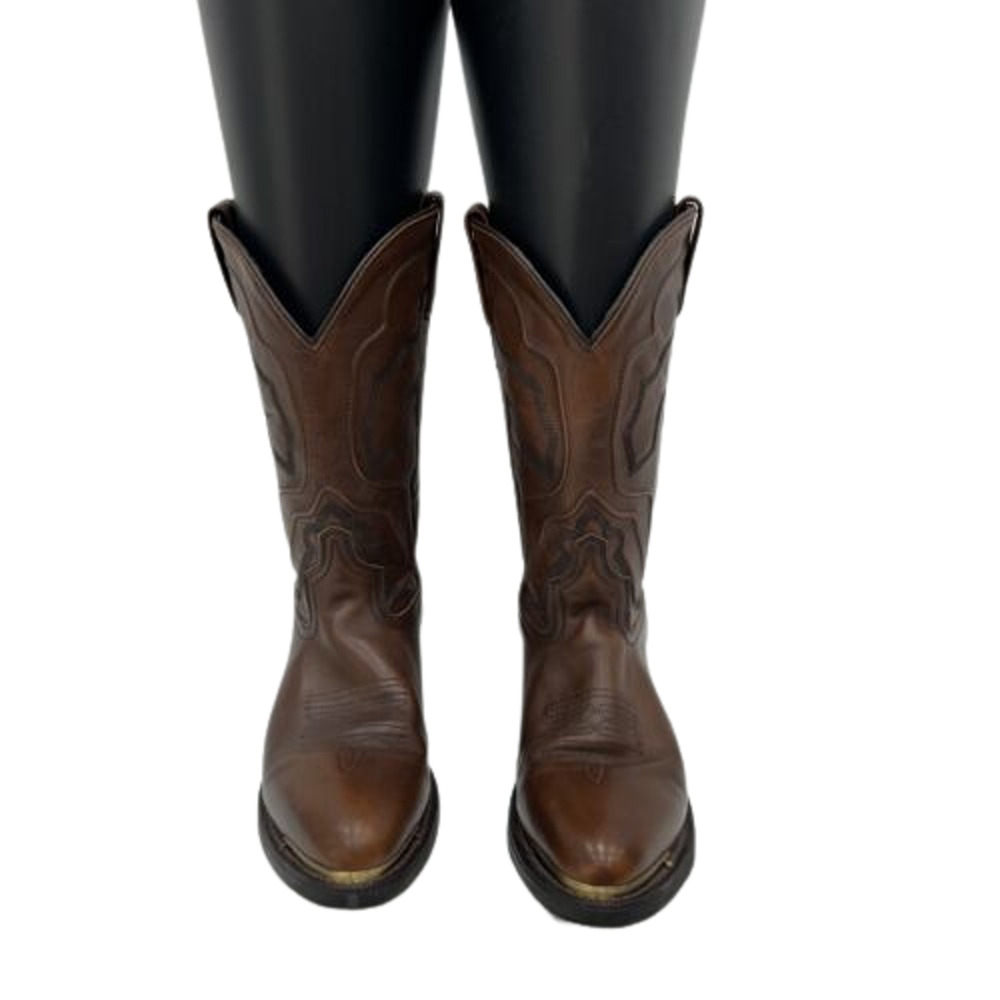Laredo Men's Size 10D Brown Atlas Leather Boots Western‎ Cowboy